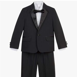 Nautica Boys' 4-Piece Tuxedo Set with Dress Shirt, Bow Tie, Jacket, and Pants